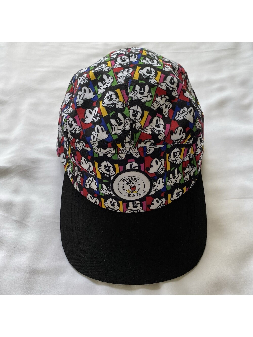Mickey Mouse All Over Print Snapback Hat Disney Baseball Cap